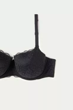 Tezenis Prague Full Cover Recycled Lace Balconette Bra -Outlet Tops Store 1RP060F 019 D1