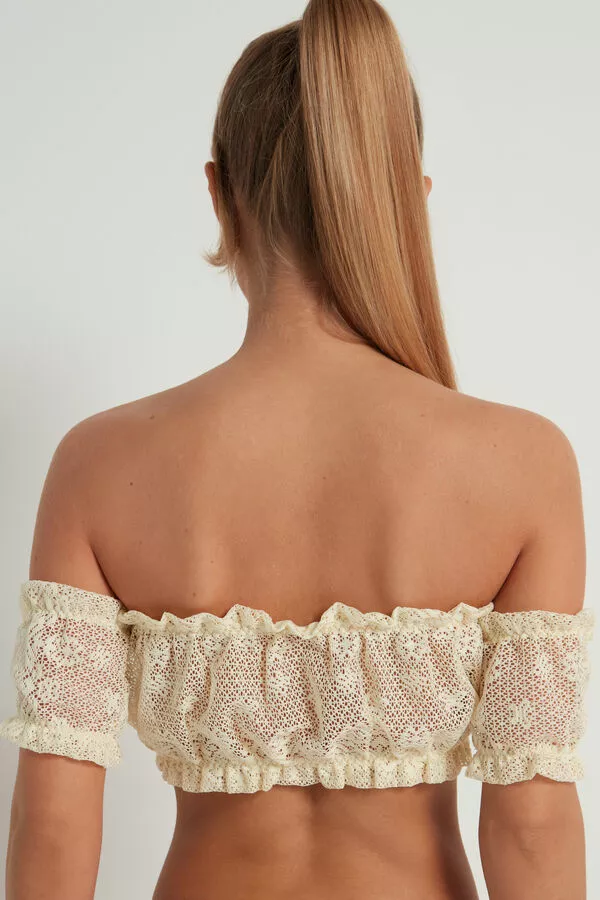 Tezenis Country Pointelle Bandeau Bra Top 2 Tezenis Country Pointelle Bandeau Bra Top - Image 2