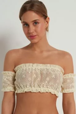 Tezenis Country Pointelle Bandeau Bra Top