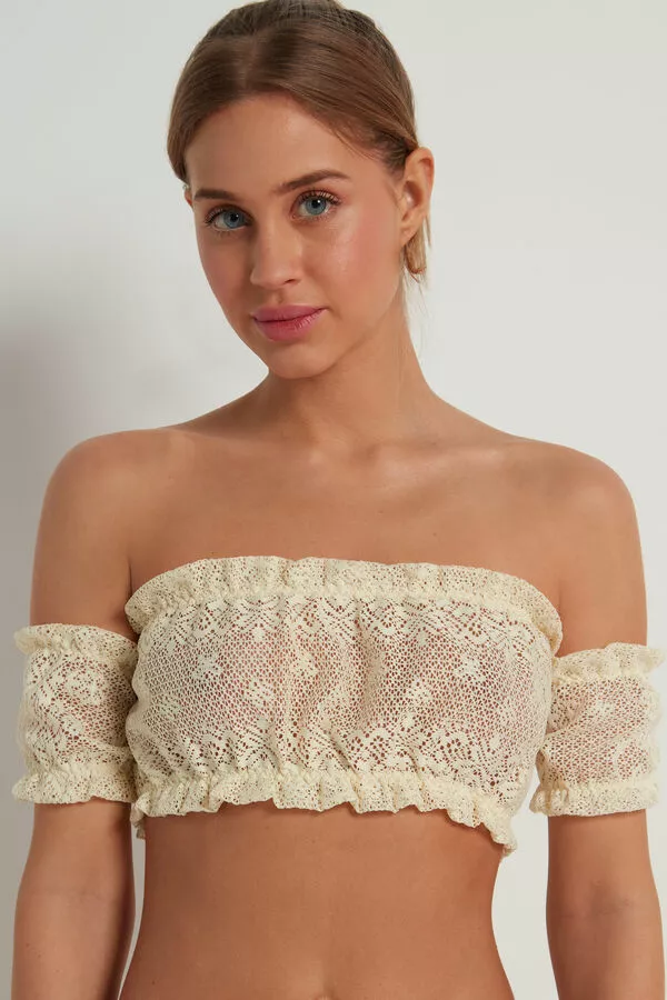 Tezenis Country Pointelle Bandeau Bra Top 1 Tezenis Country Pointelle Bandeau Bra Top