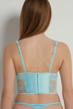 Tezenis Paradise Lace Balconette Bra Top -Outlet Tops Store 1RT1552255V BI