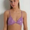 Tezenis Fluid Violet Triangle Bra Top
