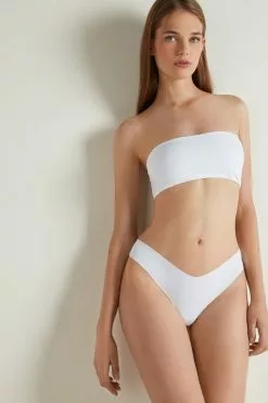 Tezenis Microfiber V-Shaped Laser-Cut Brazilian Panties -Outlet Tops Store 1SB01SV001 M