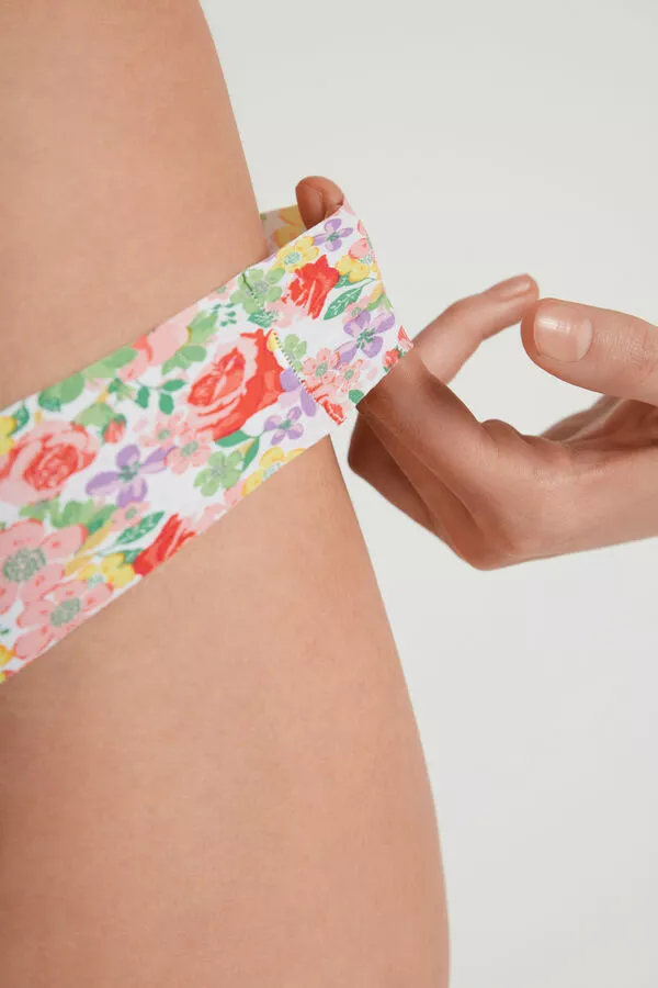 Tezenis Raw Edge Brazilian Brief In Printed Microfiber 4 Tezenis Raw Edge Brazilian Brief In Printed Microfiber - Image 4