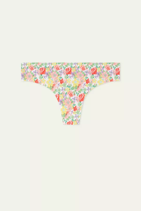 Tezenis Raw Edge Brazilian Brief In Printed Microfiber 5 Tezenis Raw Edge Brazilian Brief In Printed Microfiber - Image 5