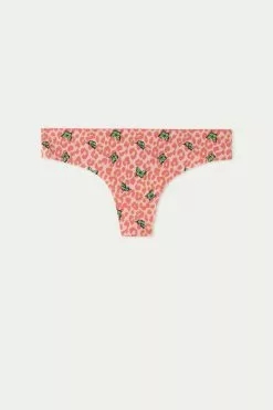 Tezenis Raw Edge Brazilian Brief In Printed Microfiber -Outlet Tops Store 1SB01VT297V F