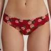 Tezenis Raw Edge Brazilian Brief In Printed Microfiber