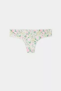 Tezenis Raw Edge Brazilian Brief In Printed Microfiber -Outlet Tops Store 1SB01VT636V F