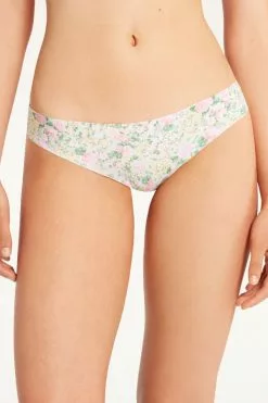 Tezenis Raw Edge Brazilian Brief In Printed Microfiber
