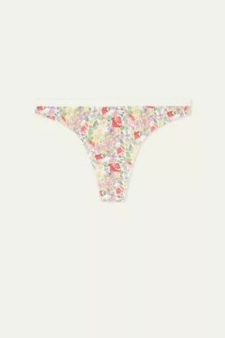 Tezenis Printed Cotton Brazilian Brief -Outlet Tops Store 1SB05T294V F