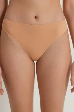 Tezenis Nude String High-Waist Brazilian Panties