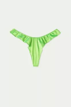 Tezenis Delicate Satin High-Cut Brazilian Panties -Outlet Tops Store 1SB1554310V F