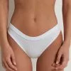 Tezenis Spring Rib High-Cut Cotton Brazilian Panties