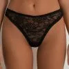Tezenis High-Cut Gathered Lace Brazilian Panties
