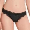 Tezenis Ribbed Brazilian Panties With Lace Trim