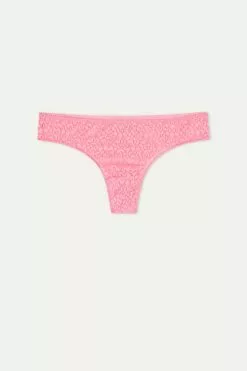 Tezenis Recycled Lace Laser-Cut Microfiber Brazilian Panties -Outlet Tops Store 1SB2060V282V F