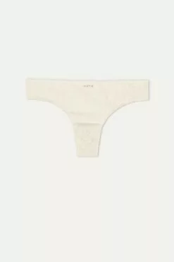 Tezenis Recycled Lace Laser-Cut Microfiber Brazilian Panties -Outlet Tops Store 1SB2060V3106 F
