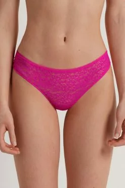 Tezenis Recycled Lace Laser-Cut Microfiber Brazilian Panties