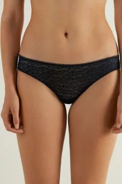 Tezenis Recycled Lace Laser-Cut Microfiber Brazilian Panties