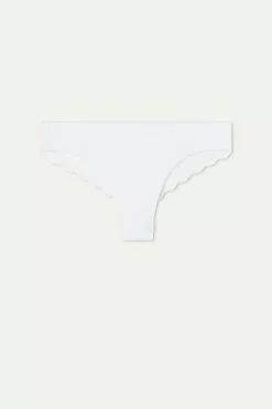 Tezenis Laser-Cut Cotton Recycled Lace Brazilian Panties -Outlet Tops Store 1SB5060V001 F