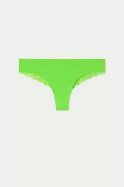 Tezenis Laser-Cut Cotton Recycled Lace Brazilian Panties -Outlet Tops Store 1SB5060V308V F