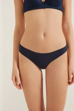 Tezenis Laser-Cut Cotton Recycled Lace Brazilian Panties