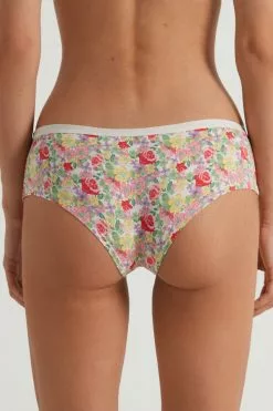 Tezenis Printed Cotton Boyshorts -Outlet Tops Store 1SC05T294V BI