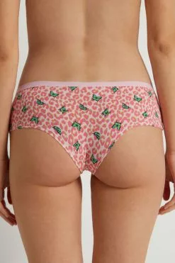 Tezenis Printed Cotton Boyshorts -Outlet Tops Store 1SC05T297V BI