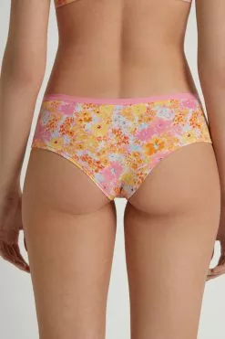 Tezenis Printed Cotton Boyshorts -Outlet Tops Store 1SC05T302V BI