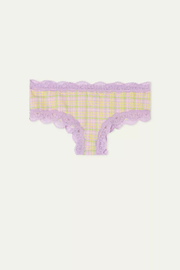 Tezenis Printed Microfiber And Lace Hipster Brazilian 5 Tezenis Printed Microfiber And Lace Hipster Brazilian - Image 5