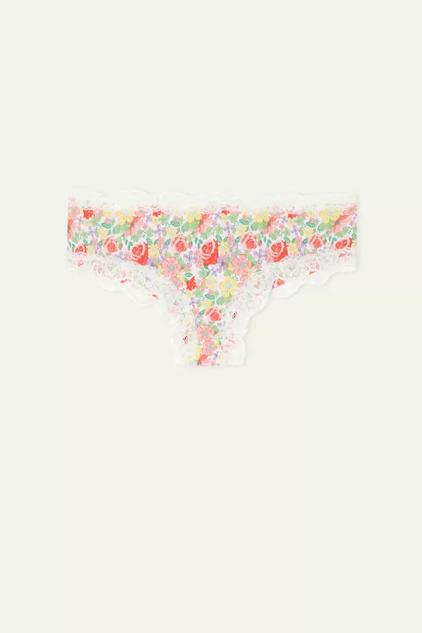 Tezenis Printed Microfiber And Lace Hipster Brazilian 5 Tezenis Printed Microfiber And Lace Hipster Brazilian - Image 5