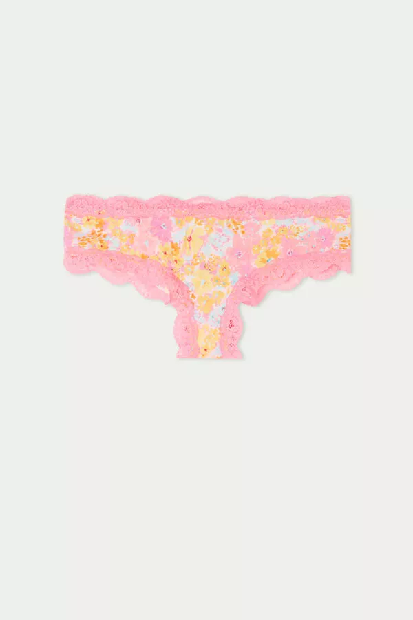 Tezenis Printed Microfiber And Lace Hipster Brazilian 5 Tezenis Printed Microfiber And Lace Hipster Brazilian - Image 5