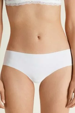 Tezenis Laser-Cut Microfiber Recycled Lace Brazilian Panties