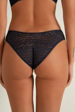Tezenis Recycled Lace High-Cut Panties -Outlet Tops Store 1SN060S624T BI