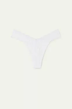 Tezenis Recycled Lace High-Cut Thong -Outlet Tops Store 1SP060S001 F