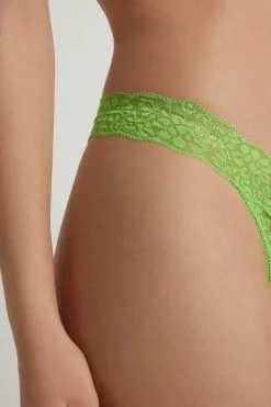 Tezenis Recycled Lace High-Cut Thong -Outlet Tops Store 1SP060S308V DT1W