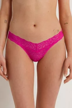 Tezenis Recycled Lace High-Cut Thong