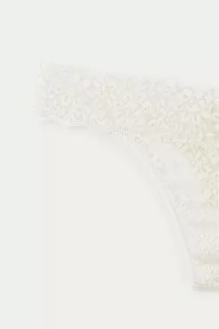 Tezenis Recycled Lace High-Cut Thong -Outlet Tops Store 1SP060S 3106 D1