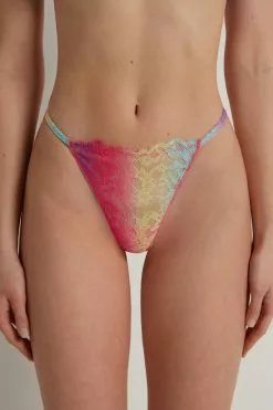 Tezenis Rainbow Lace String Thong