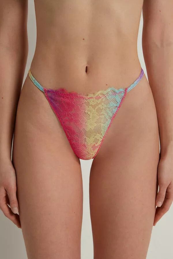 Tezenis Rainbow Lace String Thong 1 Tezenis Rainbow Lace String Thong