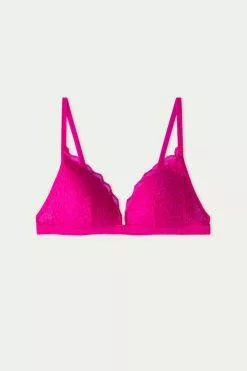 Tezenis Positano Lace Padded Triangle Bra 9 Tezenis Positano Lace Padded Triangle Bra -Outlet Tops Store 1TG060534V F