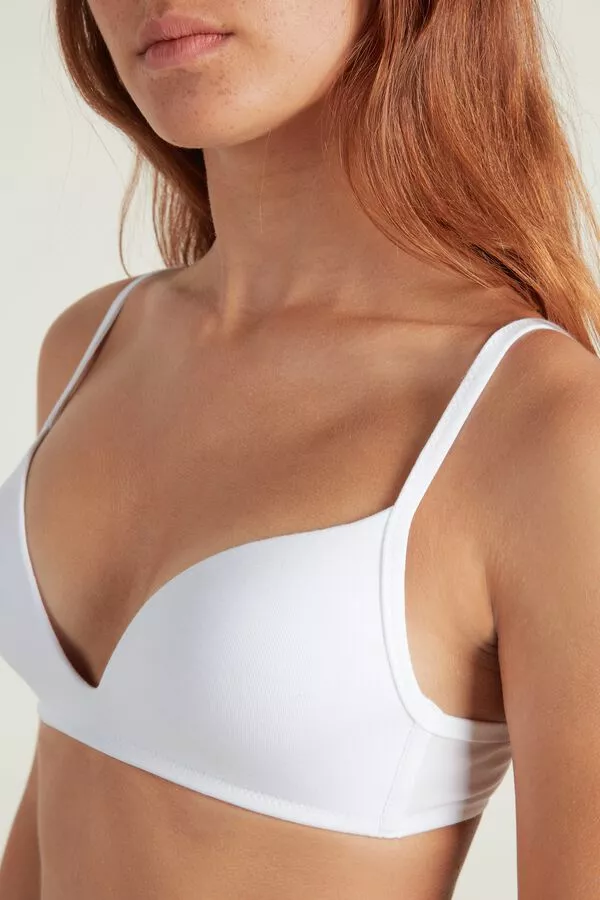 Tezenis London Non-Wired Padded Triangle Bralette In Cotton 4 Tezenis London Non-Wired Padded Triangle Bralette In Cotton - Image 4