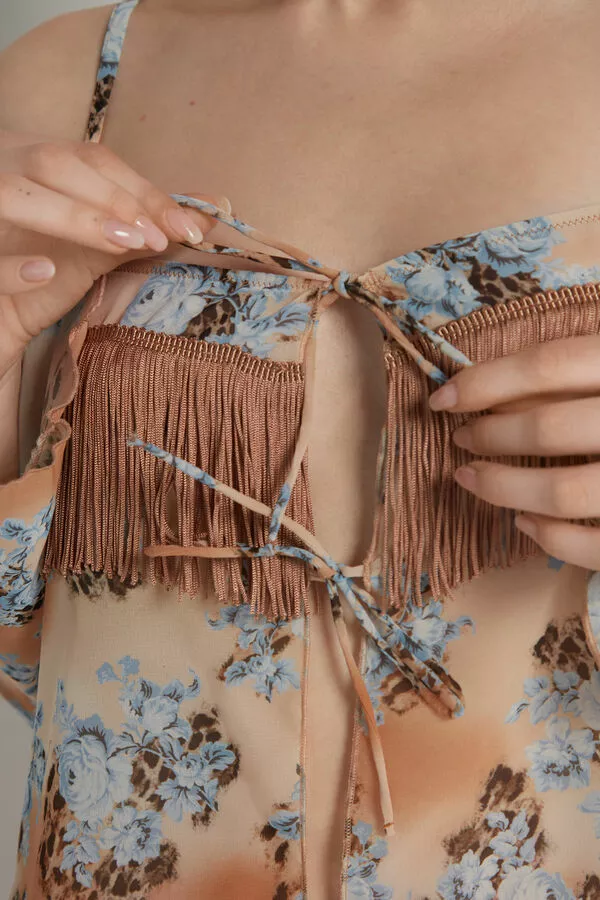 Tezenis Country Flowers Slip With Sleeves 4 Tezenis Country Flowers Slip With Sleeves - Image 4