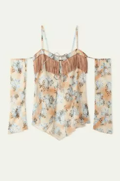 Tezenis Country Flowers Slip With Sleeves 9 Tezenis Country Flowers Slip With Sleeves -Outlet Tops Store 1VC1547296V F