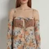 Tezenis Country Flowers Slip With Sleeves