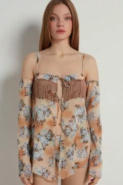 Tezenis Country Flowers Slip With Sleeves