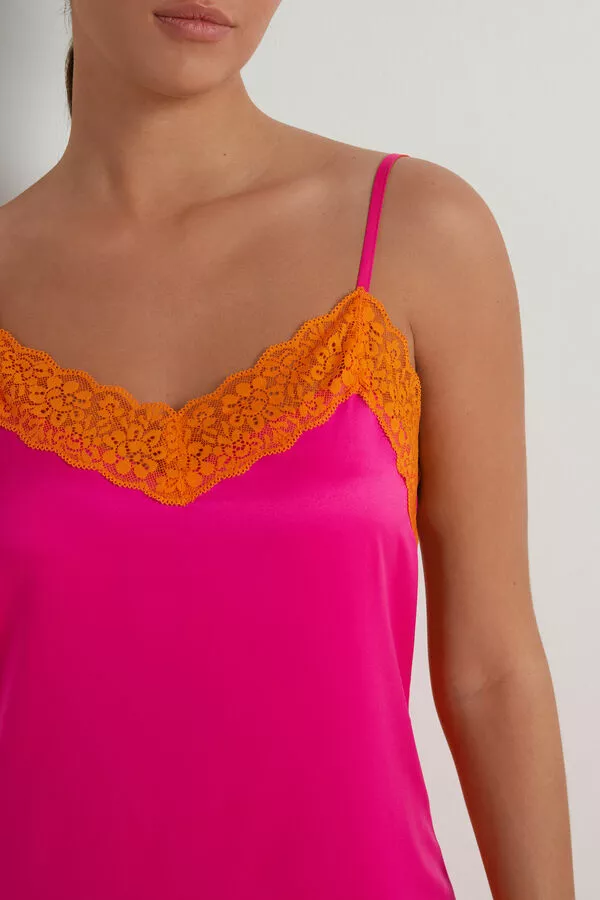 Tezenis Vented Satin And Lace Slip 4 Tezenis Vented Satin And Lace Slip - Image 4