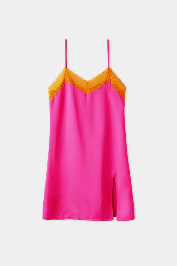 Tezenis Vented Satin And Lace Slip 5 Tezenis Vented Satin And Lace Slip - Image 5