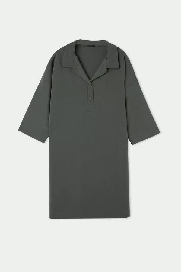 Tezenis Twill 3/4 Sleeve Dress 5 Tezenis Twill 3/4 Sleeve Dress - Image 5