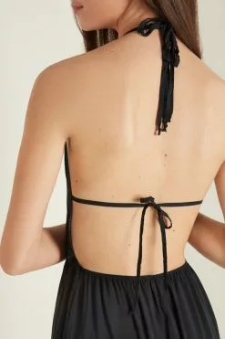 Tezenis Viscose Cloth Triangle Midi Dress -Outlet Tops Store 1WA1294019 DT1W